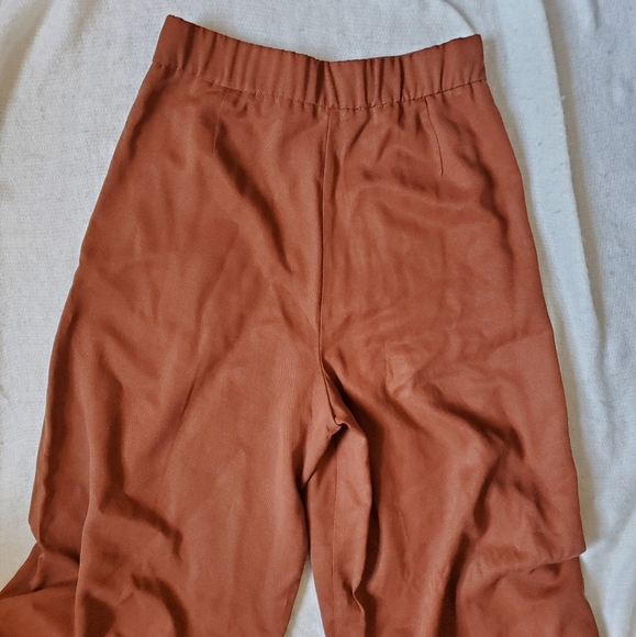Zara TRF teracotta Palazzo pants Size XS - Picture 5 of 8